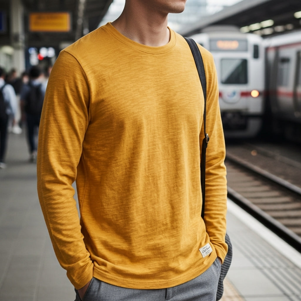 Trento Cotton Long Sleeve Tee