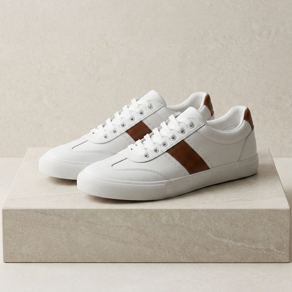 Tarragona Leather Stripe Sneakers