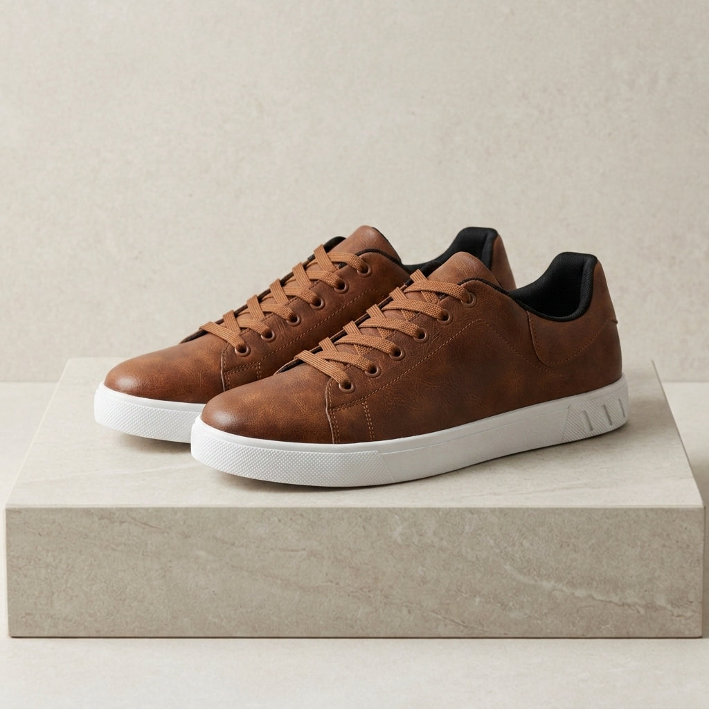 Naxos Leather Low-Top Sneakers