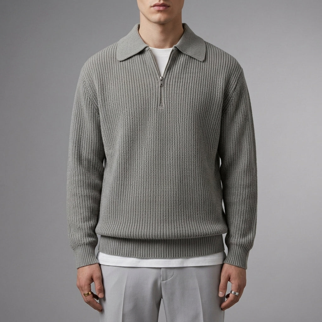 Matera Quarter Zip Knit Sweater