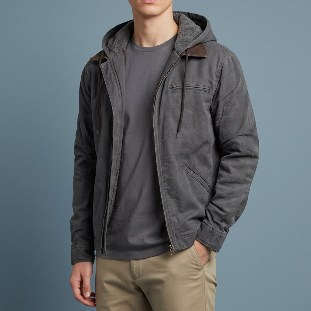 Nisyros Marcus Fleece-Lined Hooded Jacket