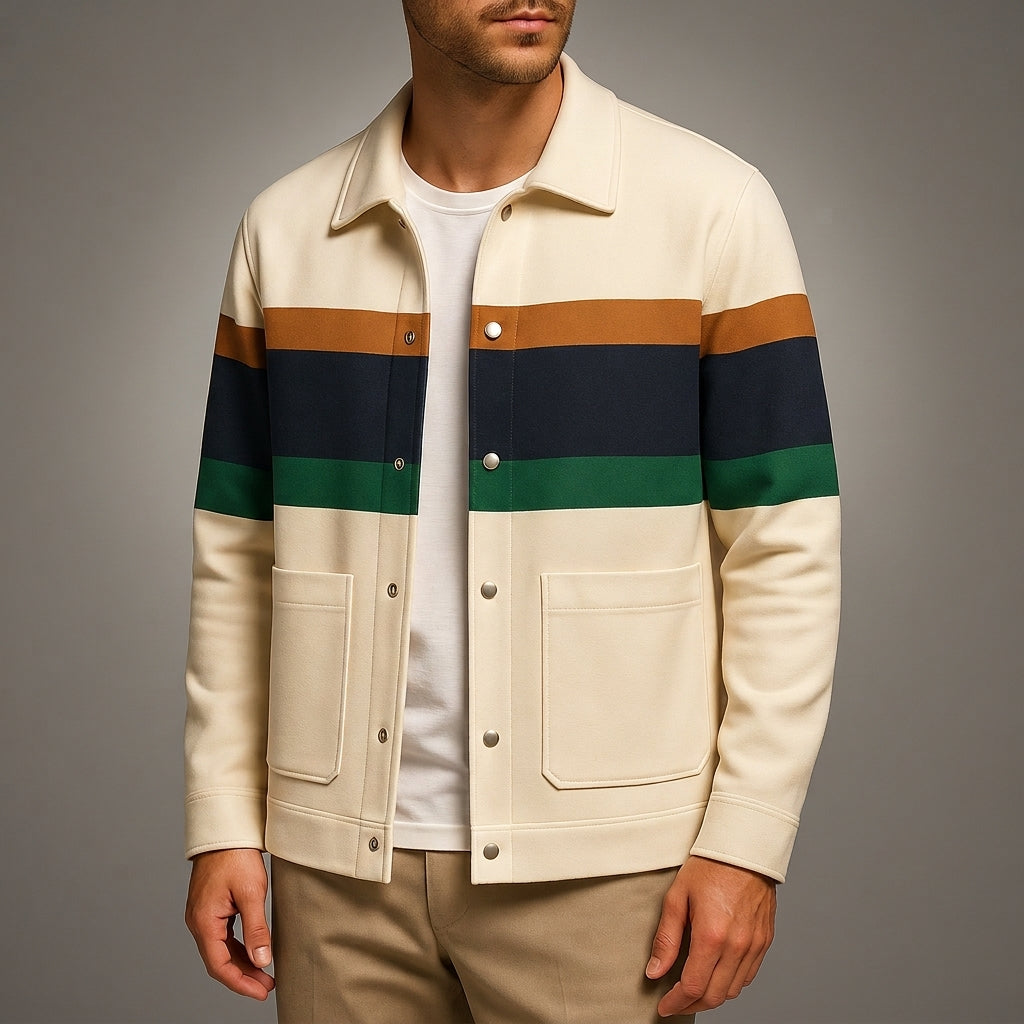 Comillas Marcus Stripe Snap Jacket