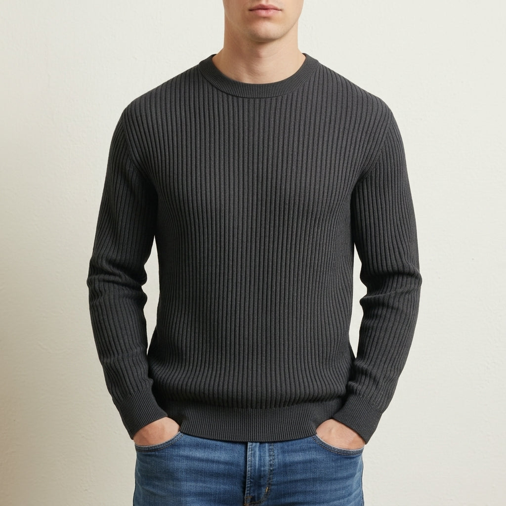 Roussillon Marcus Ribbed Knit Sweater