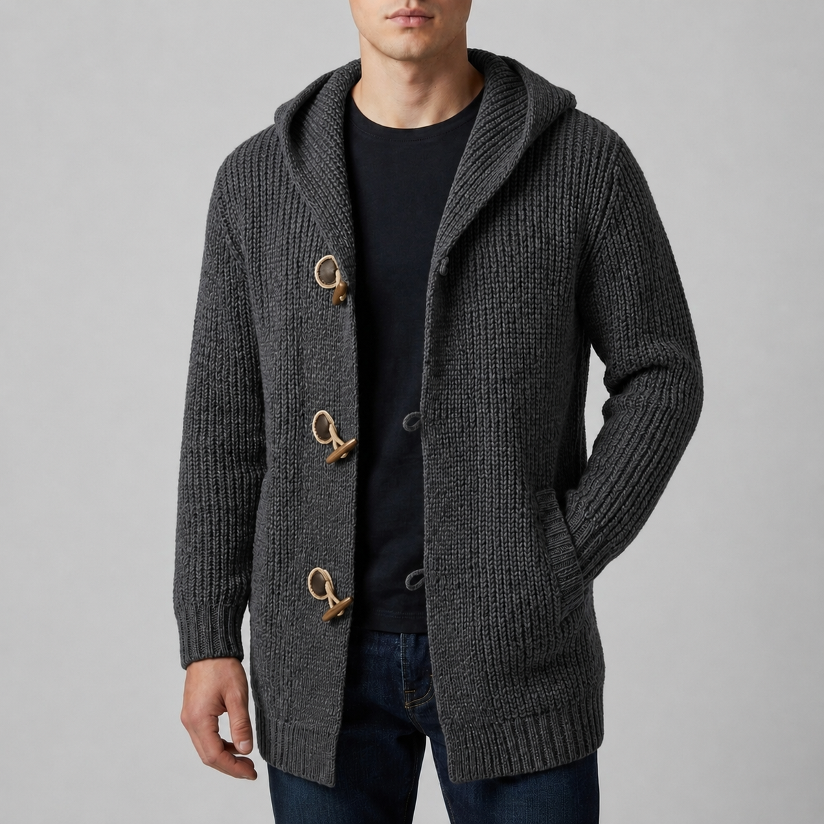 Hondarribia Hooded Toggle Cardigan
