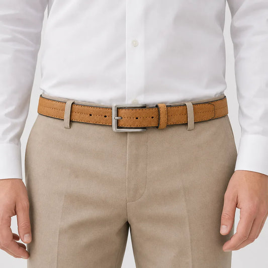 Men's Pin Buckle Genuine Leather Belt