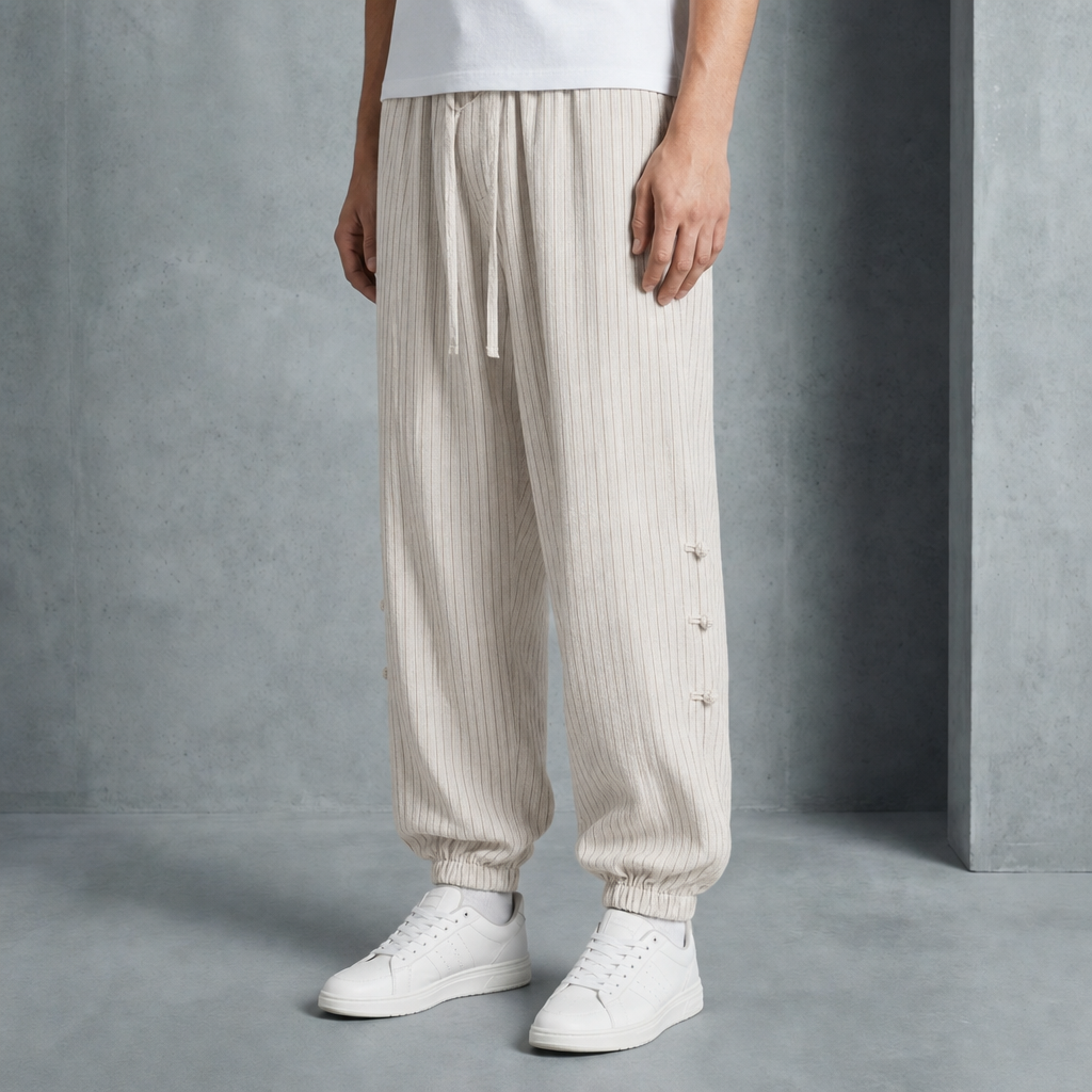 Murcia Striped Cotton Joggers