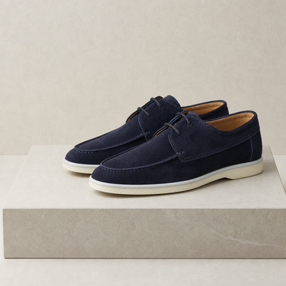 Estoril Suede Lace-Up Loafers