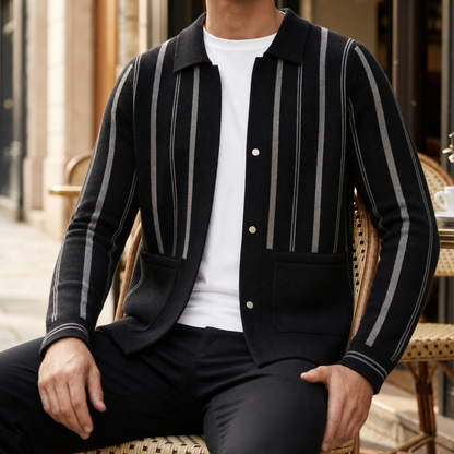Trogir Striped Knit Cardigan
