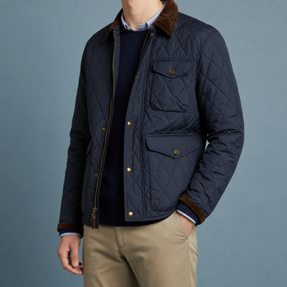 Lerici Quilted Corduroy Collar Jacket