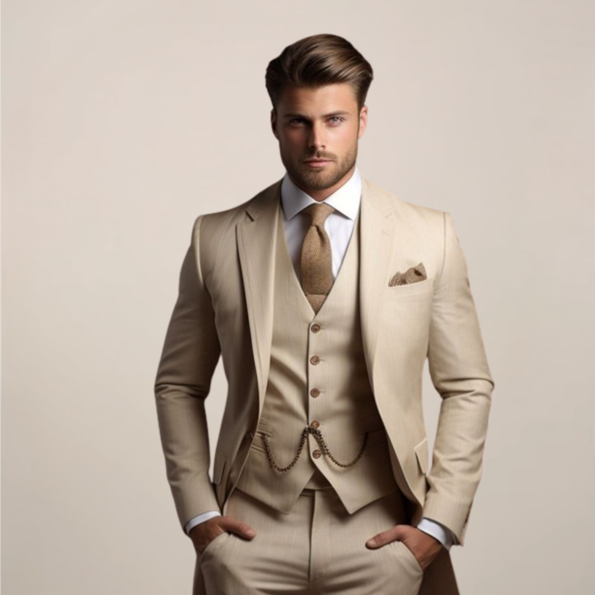 Anthony | Modern Three-Piece Wedding Suit