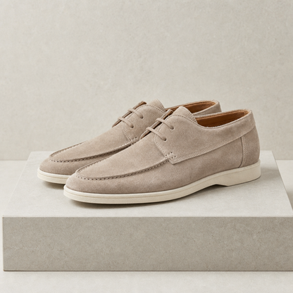Estoril Suede Lace-Up Loafers