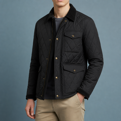 Lerici Quilted Corduroy Collar Jacket