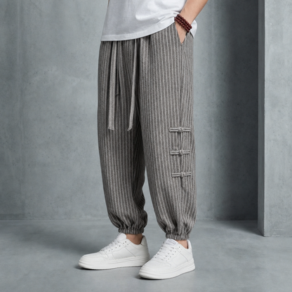 Murcia Striped Cotton Joggers
