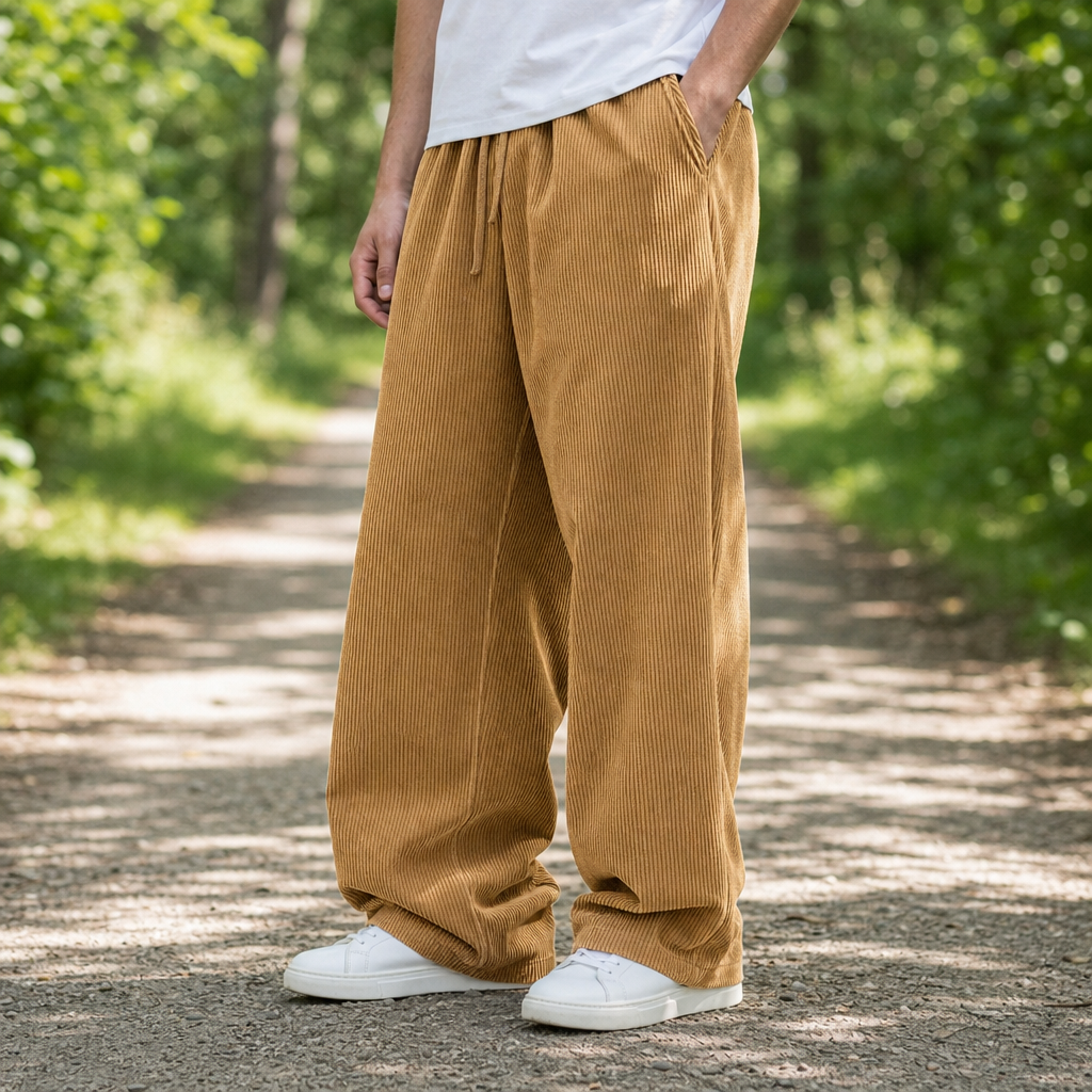 Santander Wide Leg Corduroy Pants