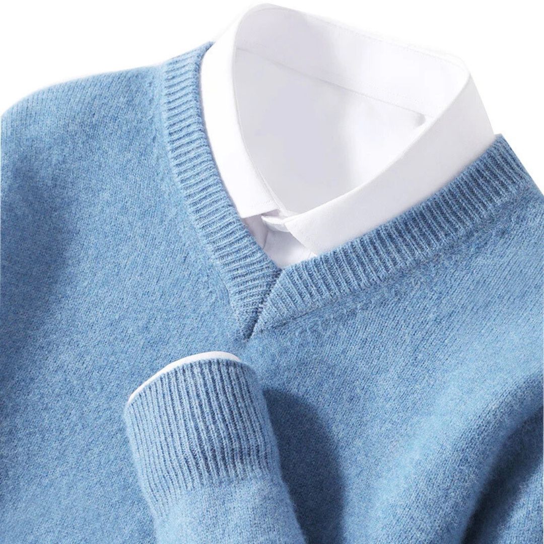 Olympian Merino V-Neck Sweater