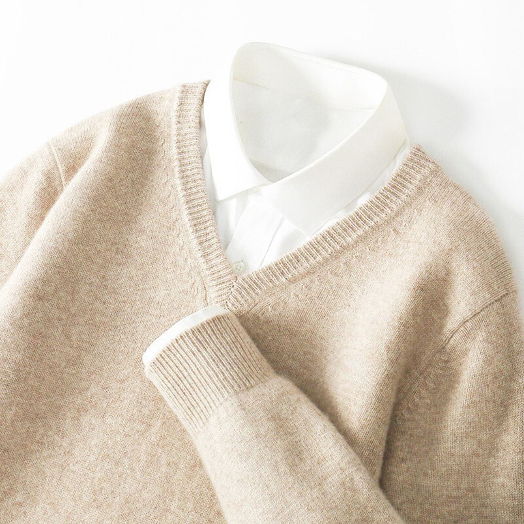 Olympian Merino V-Neck Sweater