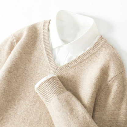 Olympian Merino V-Neck Sweater