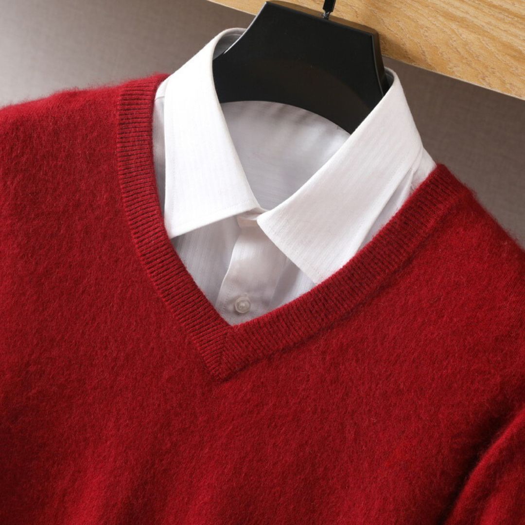 Olympian Merino V-Neck Sweater