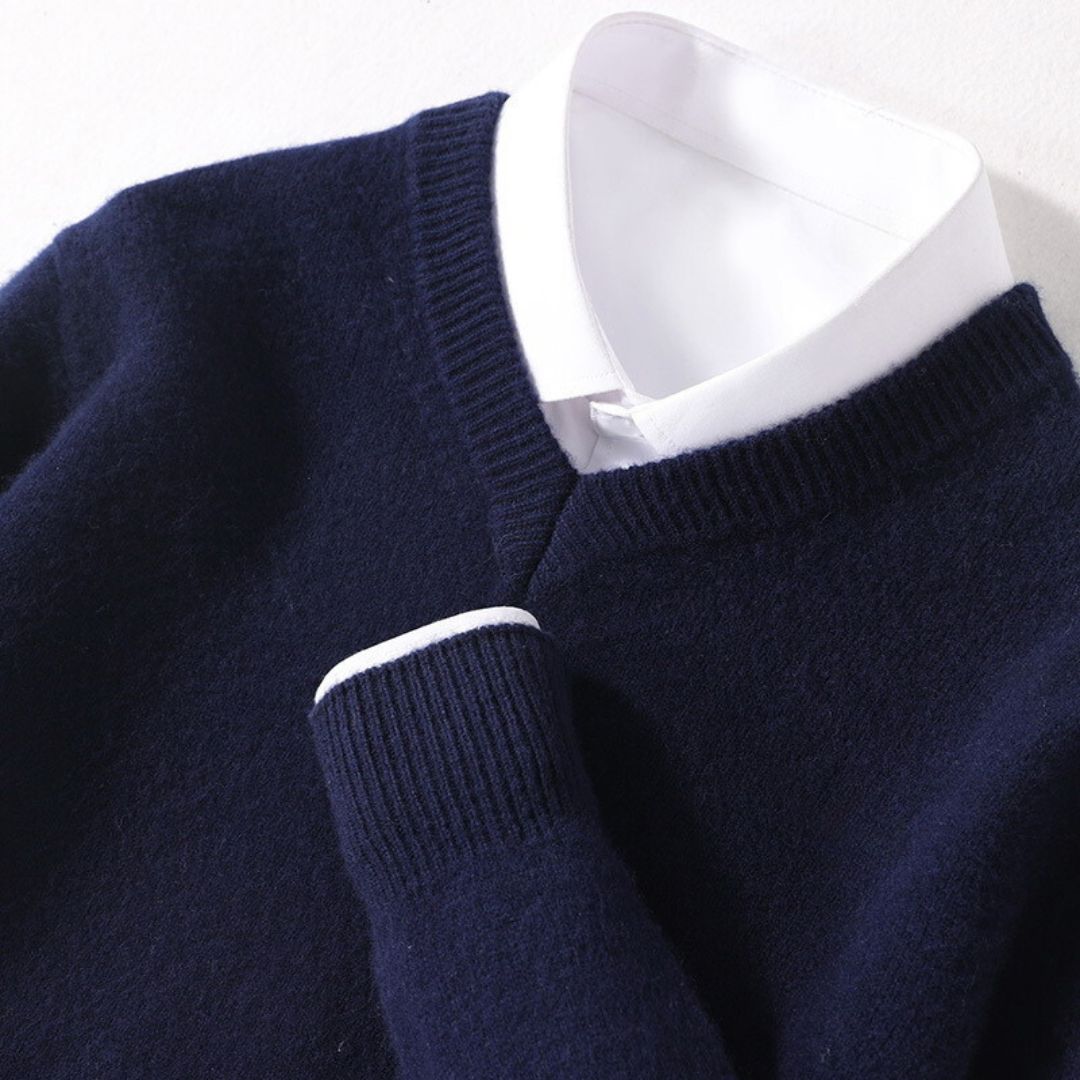 Olympian Merino V-Neck Sweater