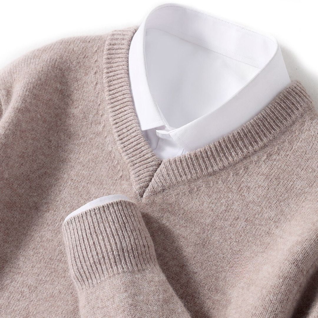 Olympian Merino V-Neck Sweater