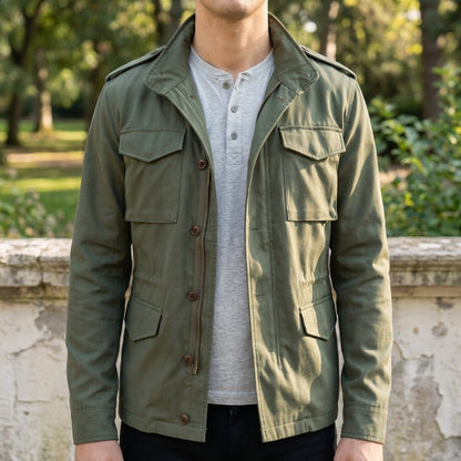 Christian Men's Jacket with Collar