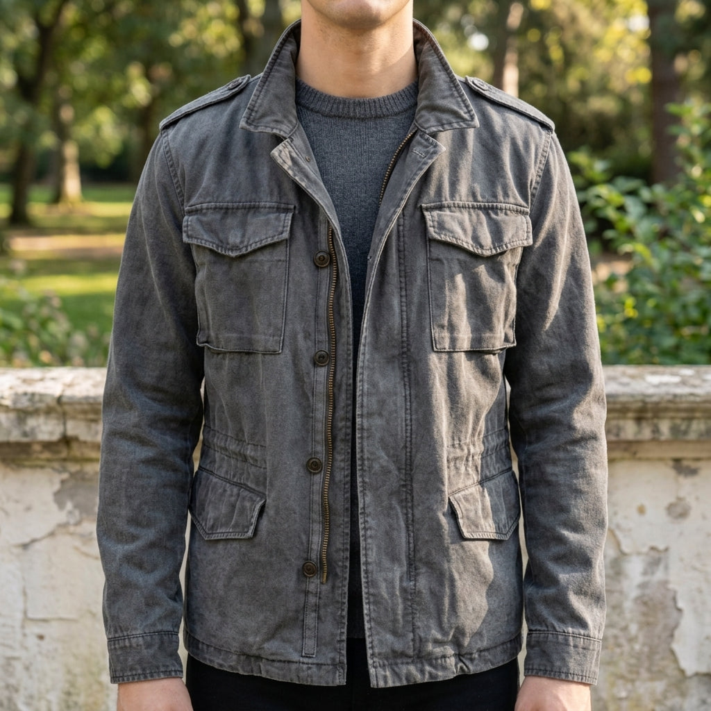 Christian Men's Jacket with Collar