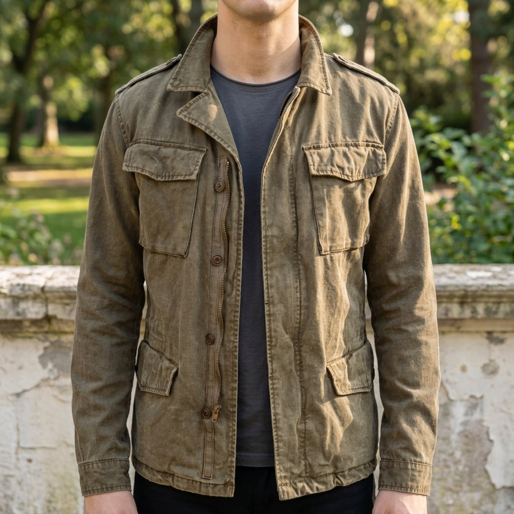 Christian Men's Jacket with Collar