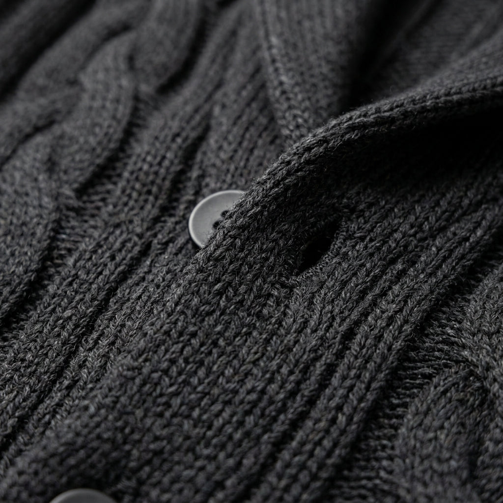 Bennett Knitted Cardigan with Shawl Collar