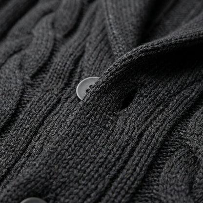 Bennett Knitted Cardigan with Shawl Collar