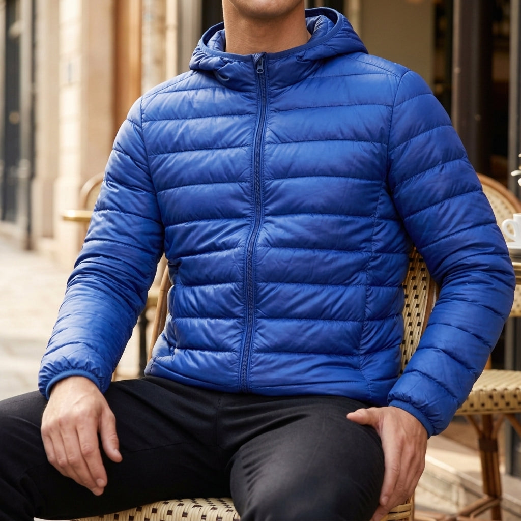 Anthony Quilted Puffer Jacket with Hood