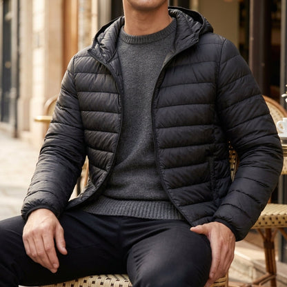 Anthony Quilted Puffer Jacket with Hood