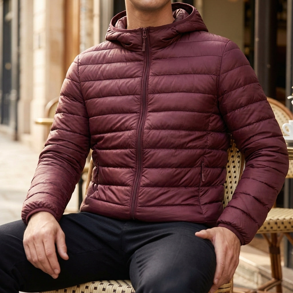 Anthony Quilted Puffer Jacket with Hood