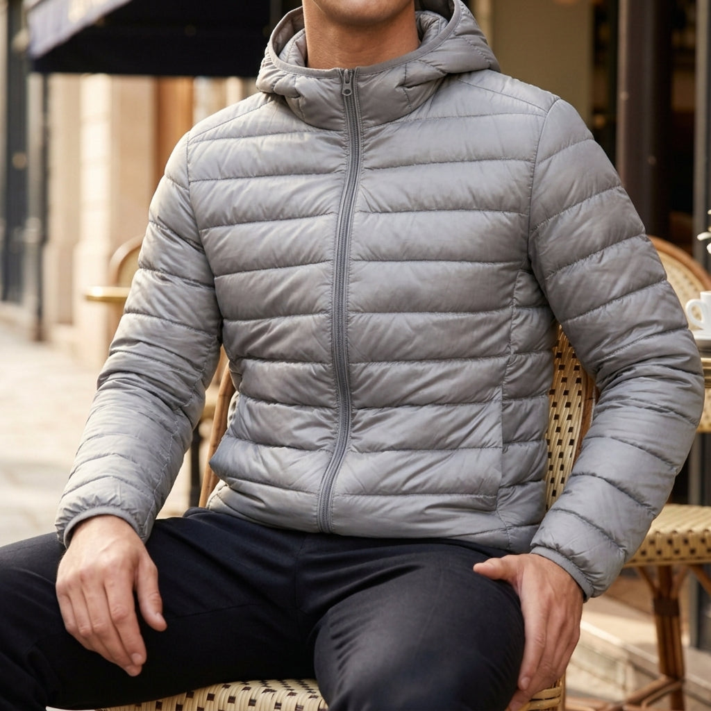 Anthony Quilted Puffer Jacket with Hood