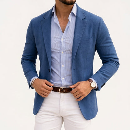 Varenzo Knit Blazer