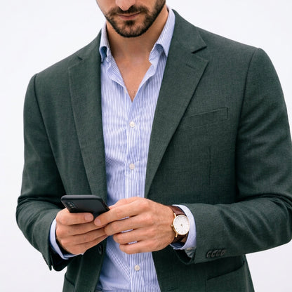 Varenzo Knit Blazer