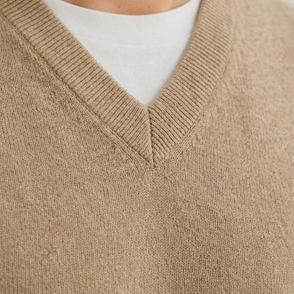 V-Neck Knit Sweater Vest