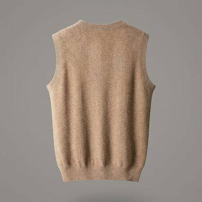 V-Neck Knit Sweater Vest