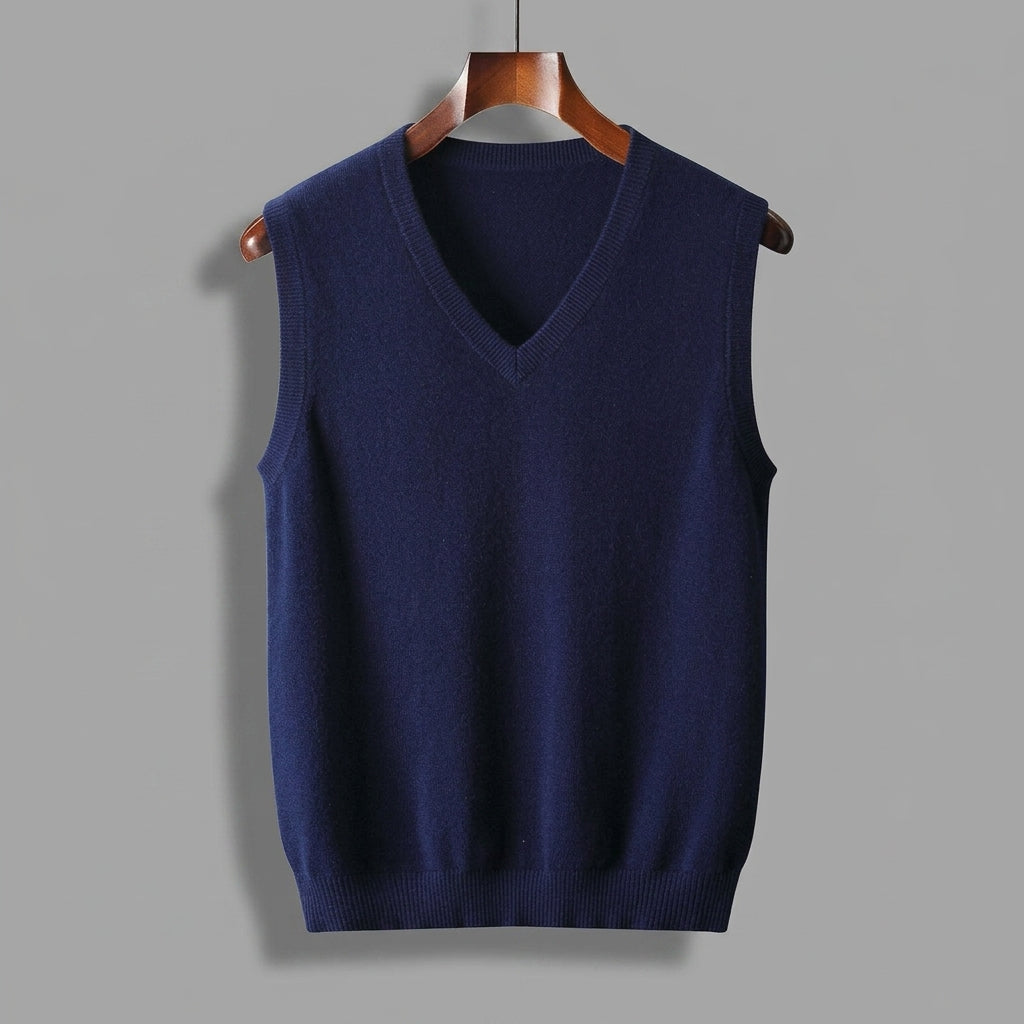 V-Neck Knit Sweater Vest