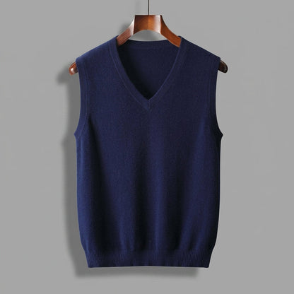 V-Neck Knit Sweater Vest