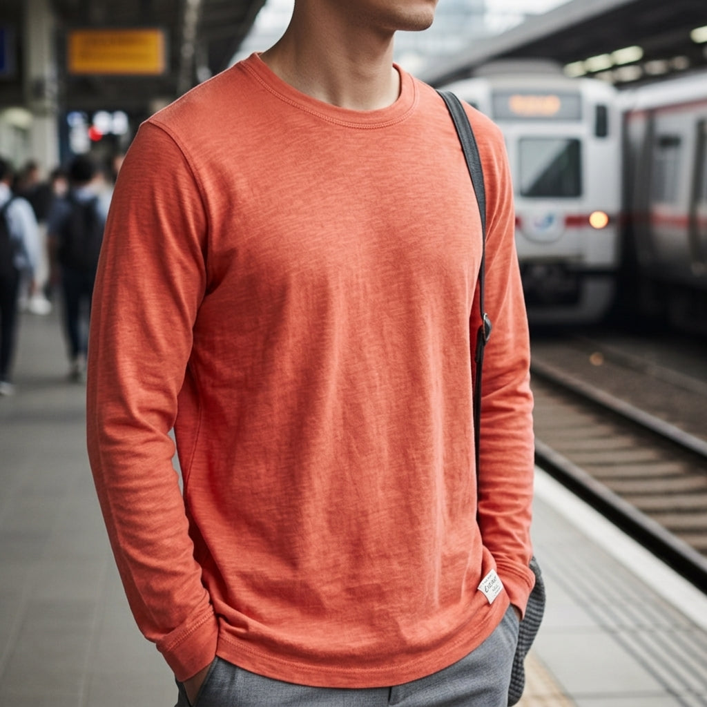 Trento Cotton Long Sleeve Tee