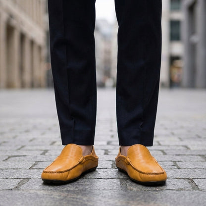 Skyros Leather Slip-On Loafers