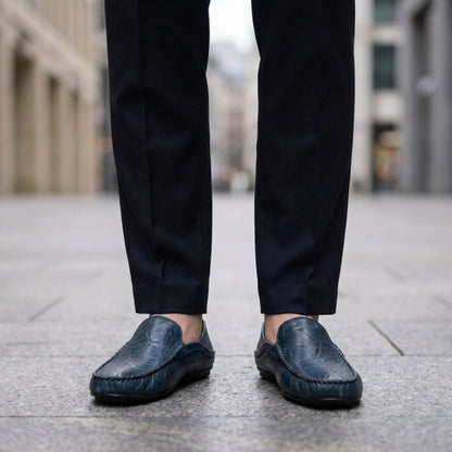 Skyros Leather Slip-On Loafers