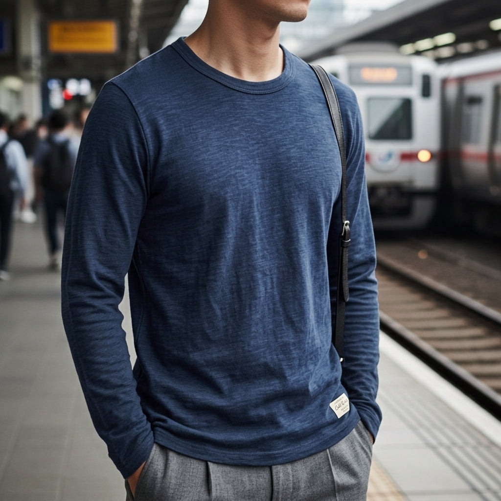 Trento Cotton Long Sleeve Tee