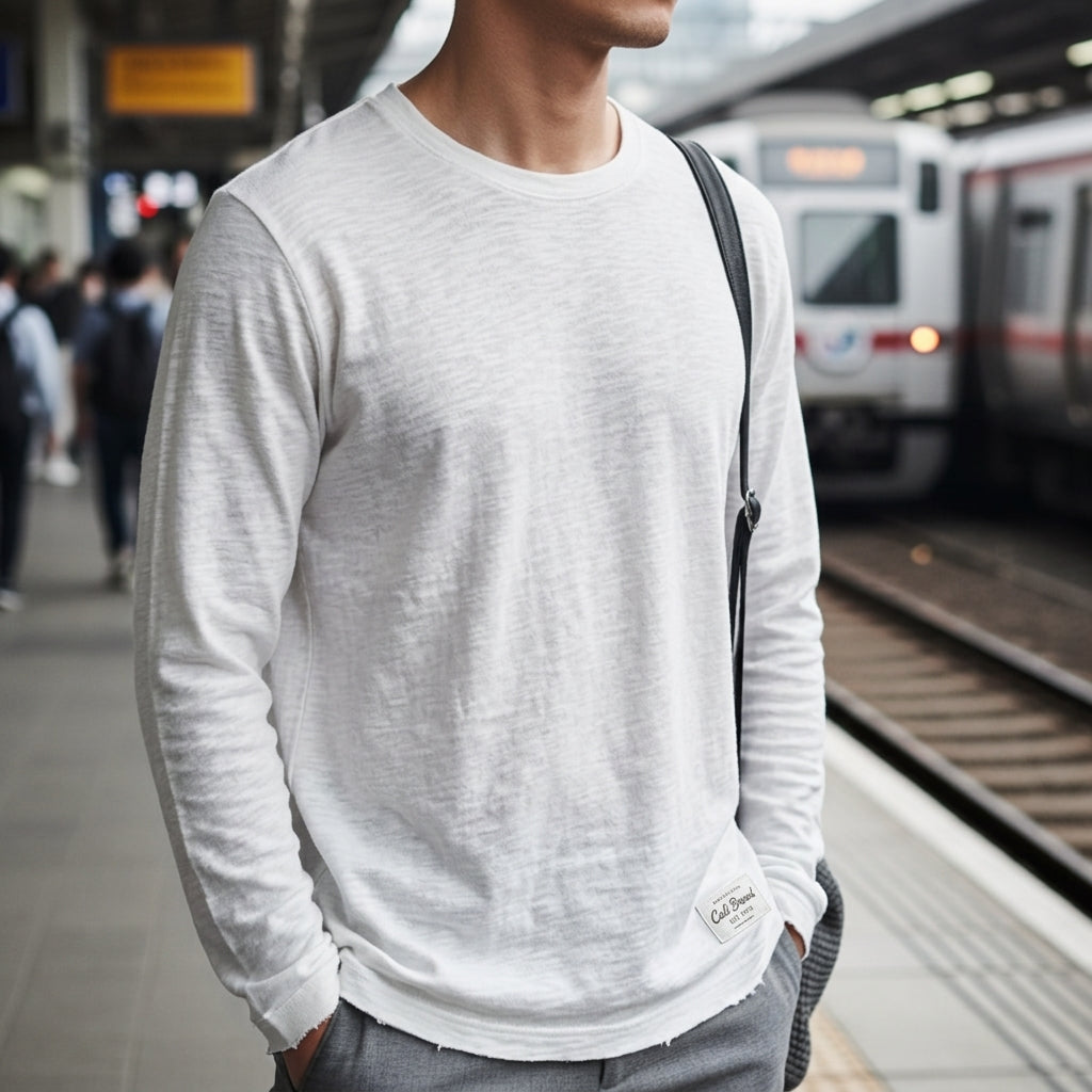Trento Cotton Long Sleeve Tee