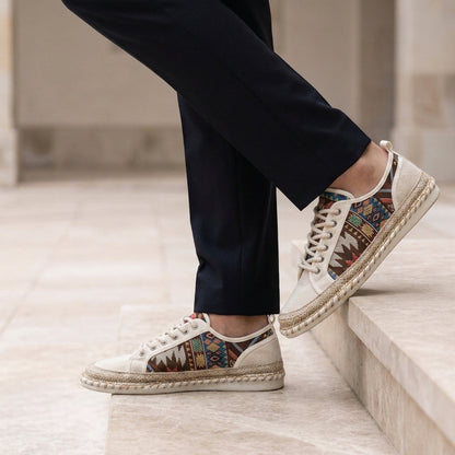 Delphi Aztec Canvas Espadrille Sneakers