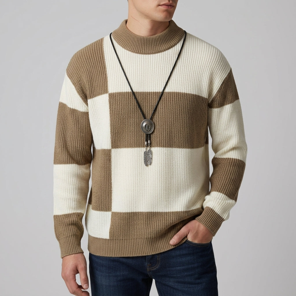 Nafplio Colour Block Knit Sweater
