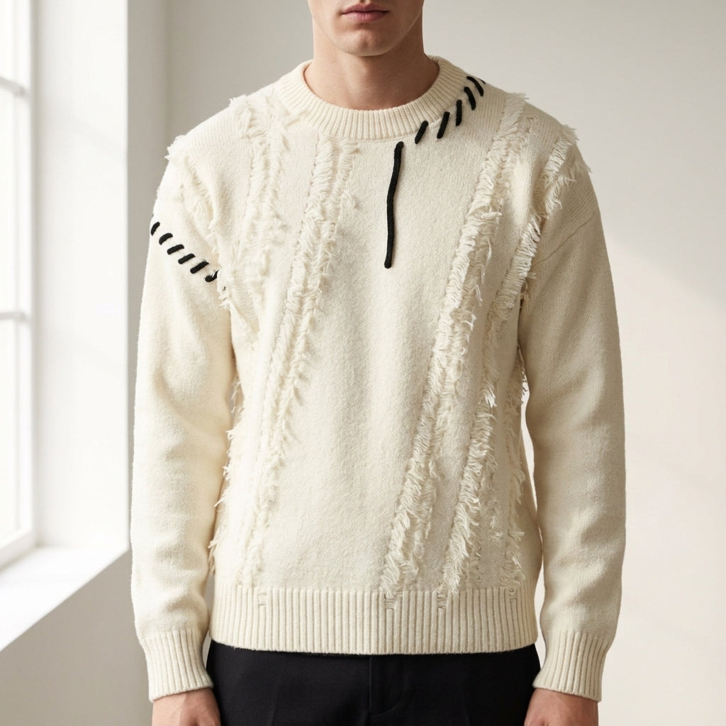 Trevi Fringe Knit Sweater