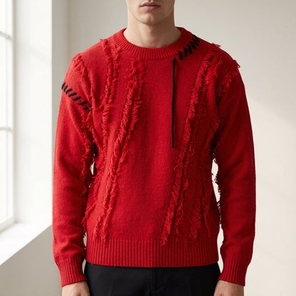 Trevi Fringe Knit Sweater