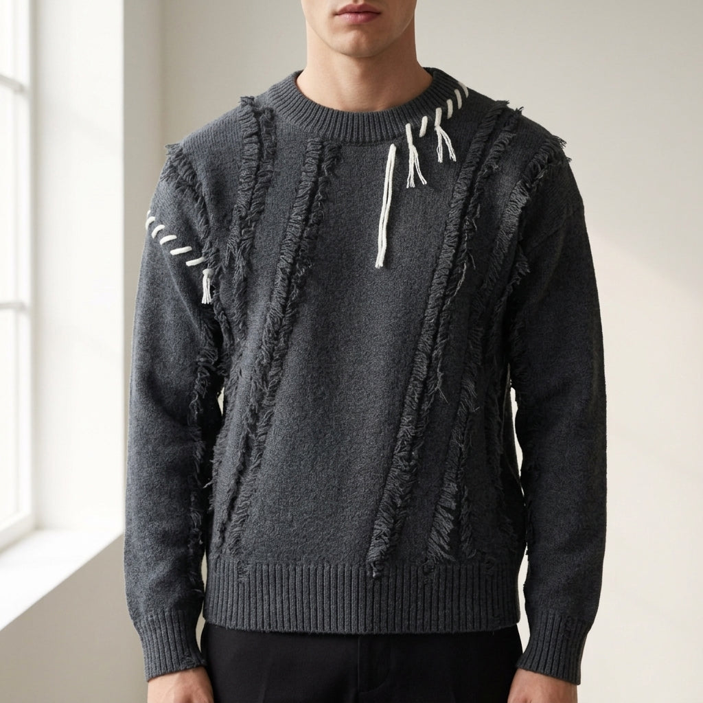 Trevi Fringe Knit Sweater