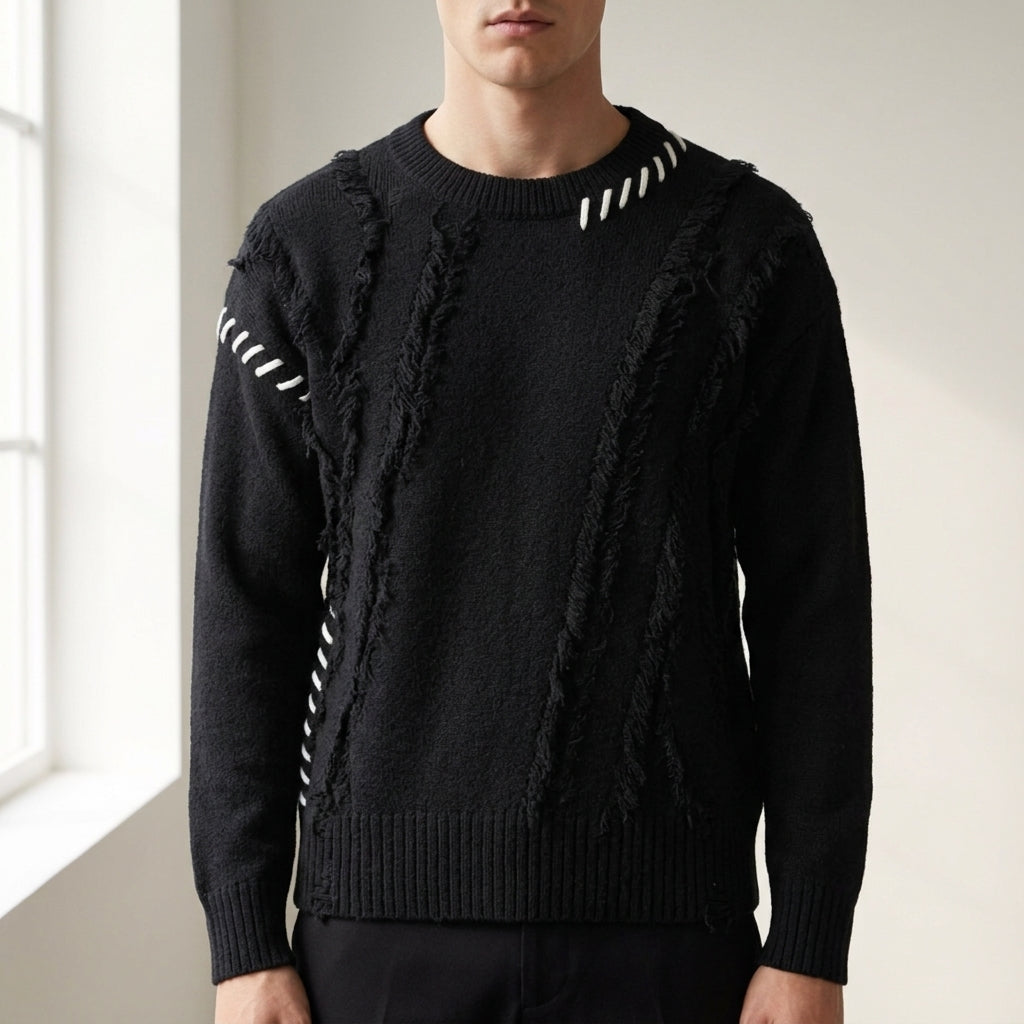 Trevi Fringe Knit Sweater